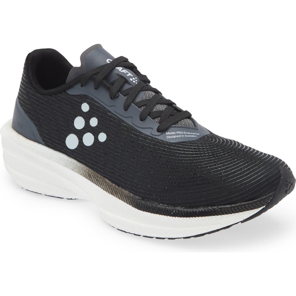 Craft Pro Endur Distance Running Shoe In Black/white