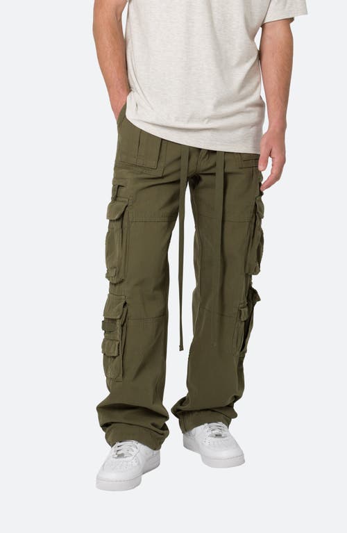 Shop Mnml Military Cargo Pants In Olive