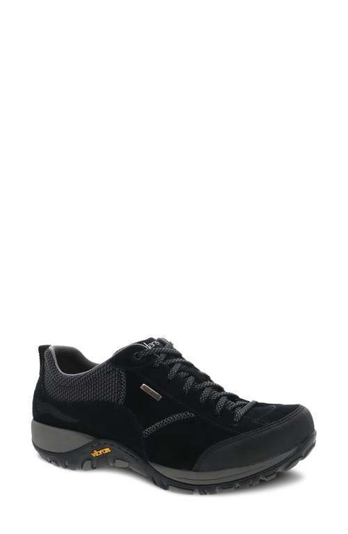 Dansko 'paisley' Waterproof Sneaker In Black/black