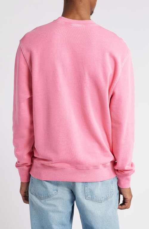 Shop Carhartt Work In Progress Garment Dyed Script Sweatshirt In Charm Pink Garment