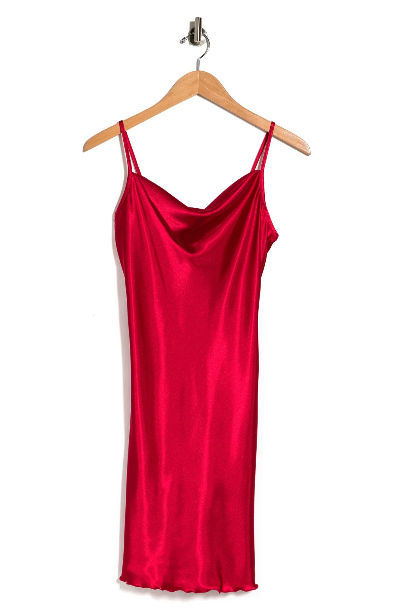 Bebe Satin Slip Dress In Red | ModeSens