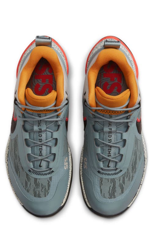 Shop Nike React Sfb Carbon Boot In Grey/black/cobblestone