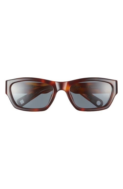 Jacquemus Les Lunettes Meridiano Sunglasses In T-shell/ Matt Black/ Grey