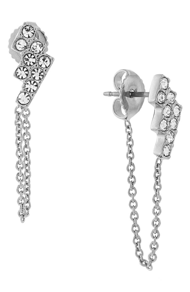 Vince Camuto Crystal Stud Ear Chains | Nordstrom