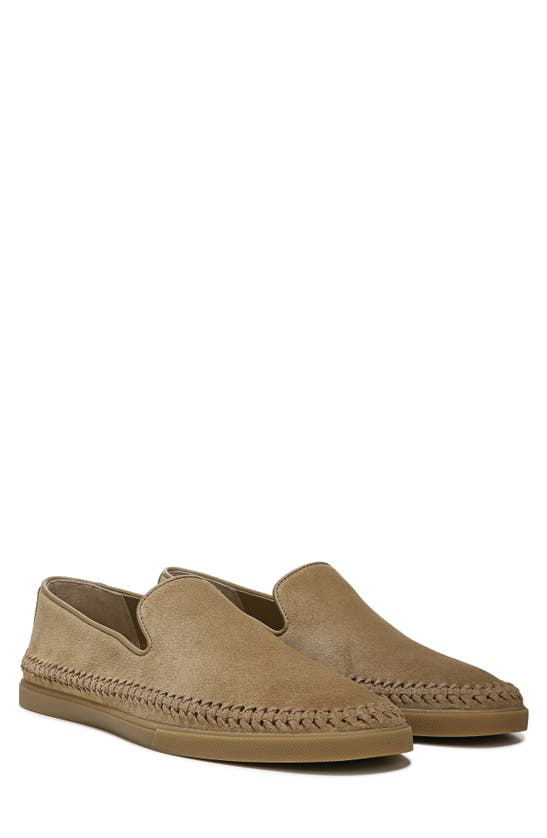 Vince Santos Leather Sneaker In New Camel