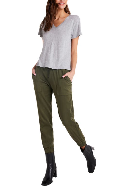 Bella Dahl Pocket Drawstring Jogger In Italian Herb In Italian Herb