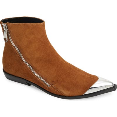 Calvin Klein Anneke Western Bootie- Brown