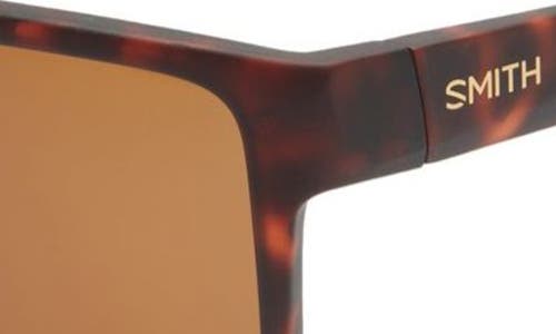 Smith Emerge 60mm Polarized Rectangle Sunglasses In Brown