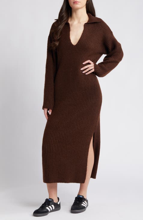 Long Sleeve Maxi Sweater Dress