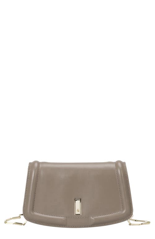 Hugo Boss Hugo Ariell Leather Clutch In Medium Brown