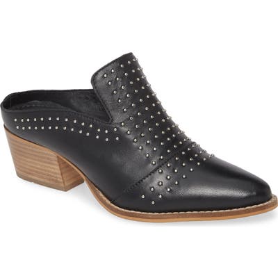 Very Volatile Russo Studded Mule, Black