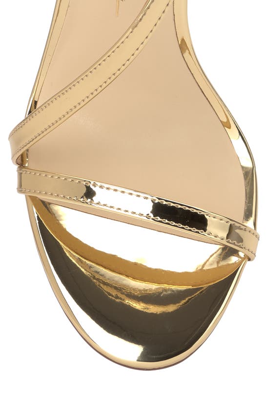 Shop Jessica Simpson Sloyan Ankle Strap Sandal In Gold/ Gold