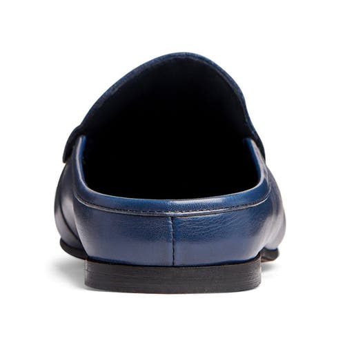 Shop Carlos Santana Planeo Slides In Navy Blue