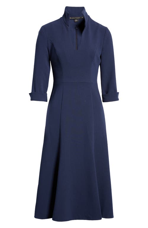 Black Halo Women's Kensington Fit & Flare Dress In Pacific Blue
