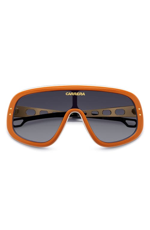 Shop Carrera Eyewear 99mm Flaglab 17 99mm Shield Sunglasses In Orange Gold/dark Grey Sf