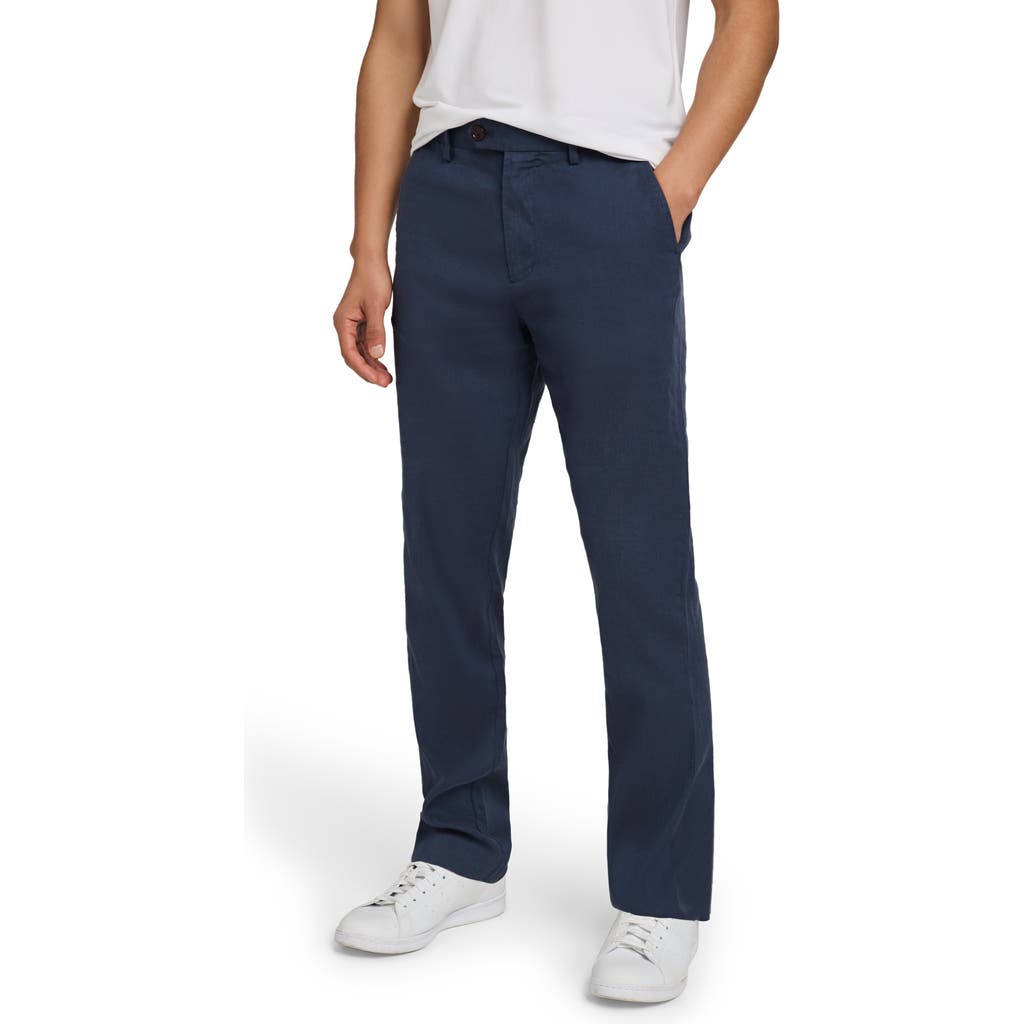 Faherty Movement Flex Trousers In Deep Sea Navy