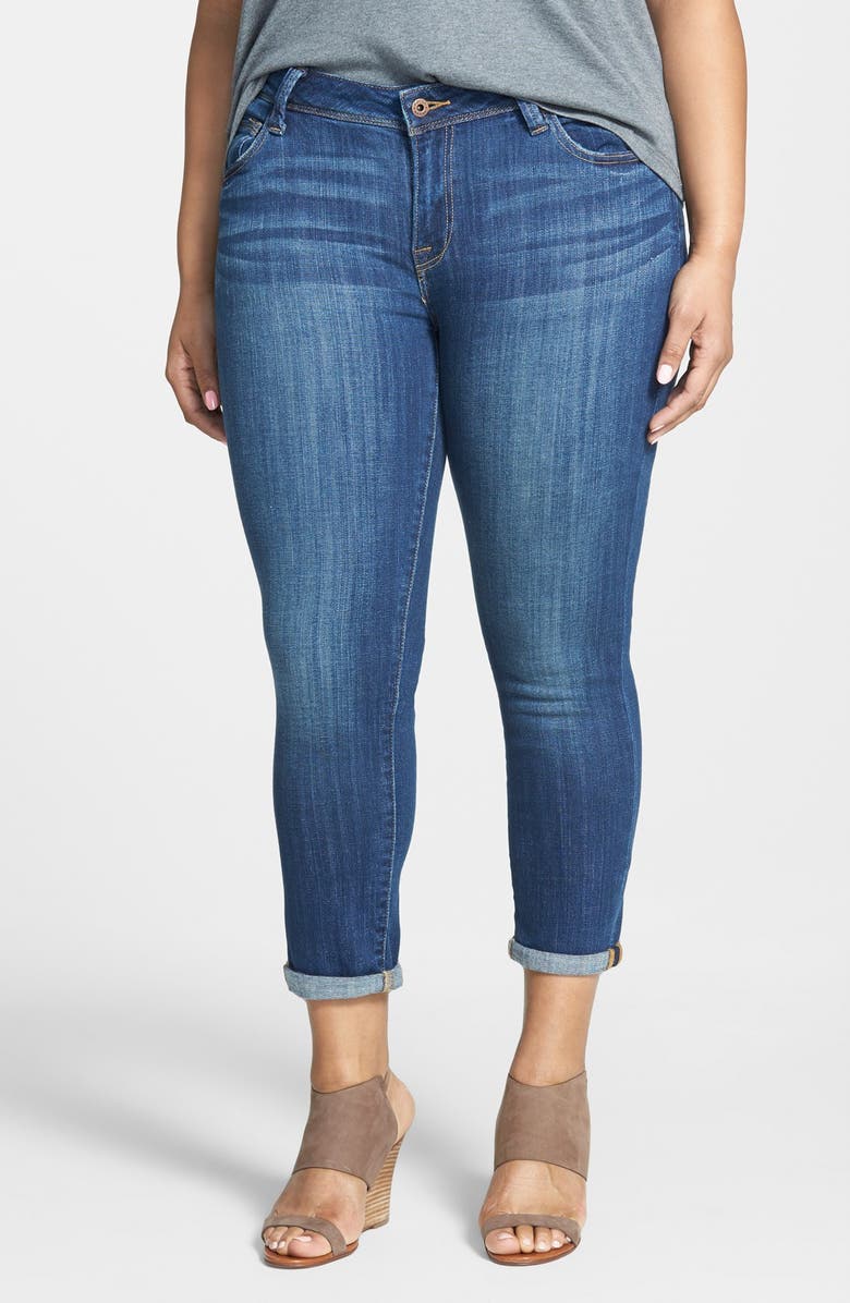 Lucky Brand 'Georgia' Stretch Boyfriend Jeans (Lapis Lazuli) (Plus Size ...