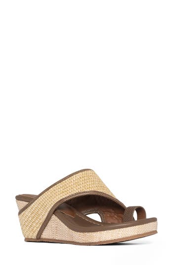 Donald Pliner Platform Wedge Sandal In Multi