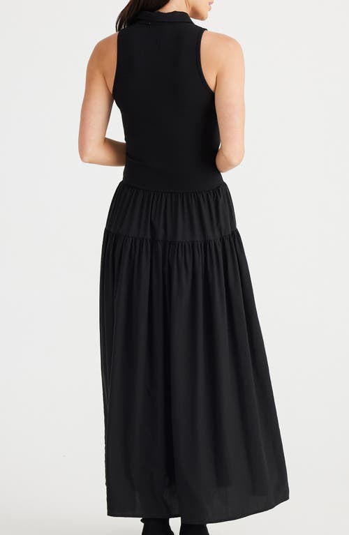 Shop Brave + True Brave+true Juliette Sleeveless A-line Dress In Black