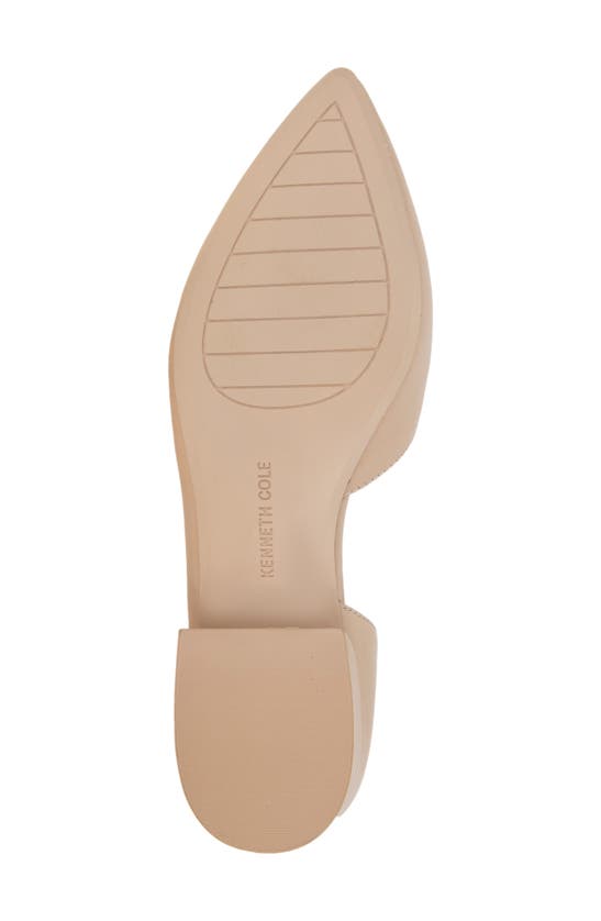 Kenneth Cole Carmina Half D'orsay Flat In Chai