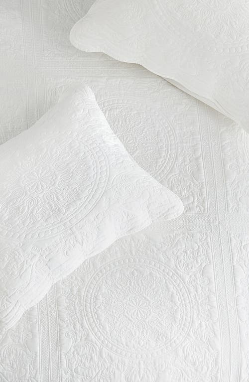 Melange Home Isabella Quilt & Shams Set In White