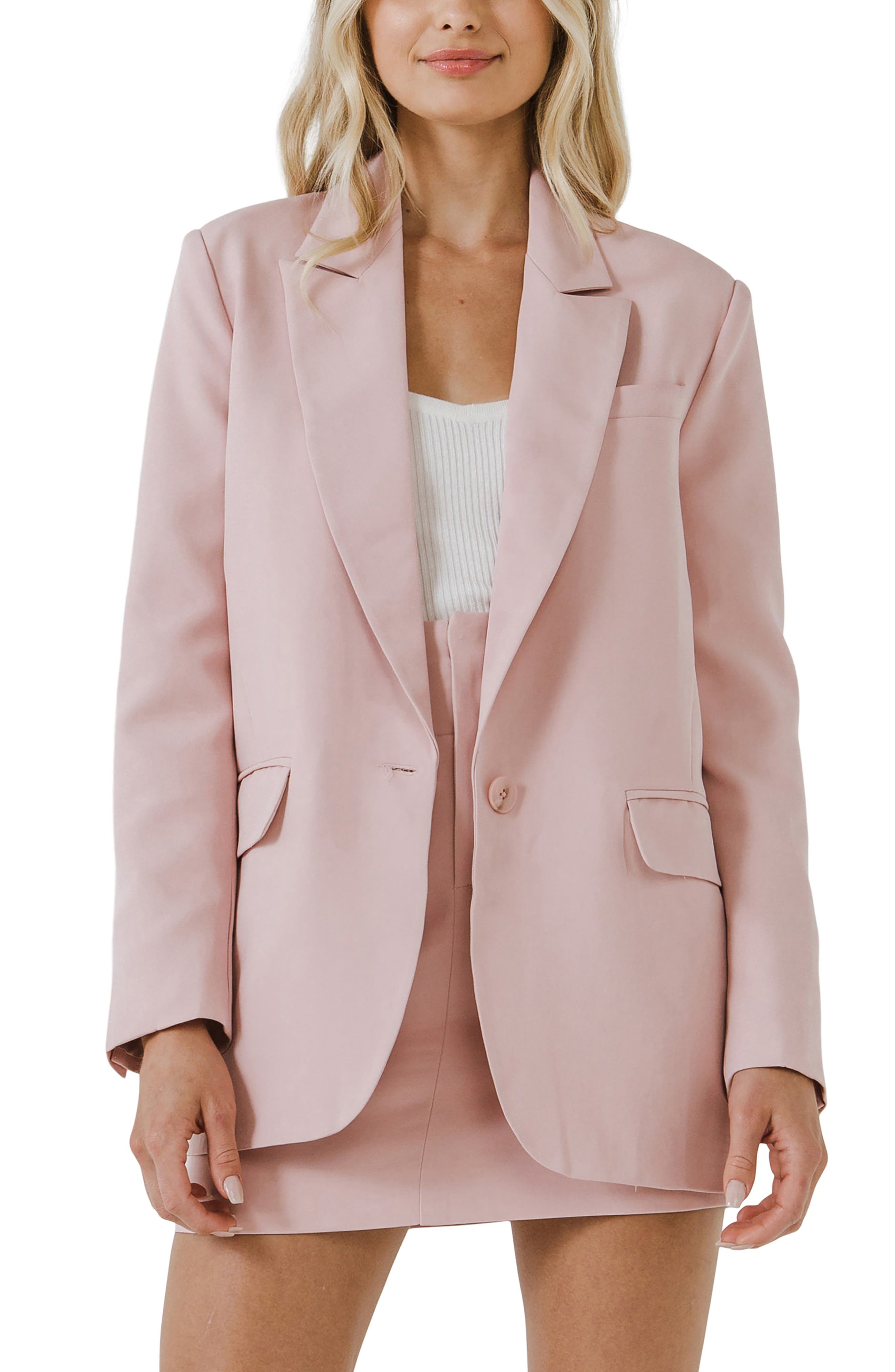 pink blazer jacket 