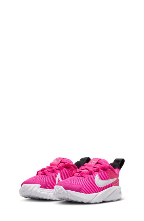 Shop Nike Kids' Star Runner 4 Sneaker In Pink/white/black