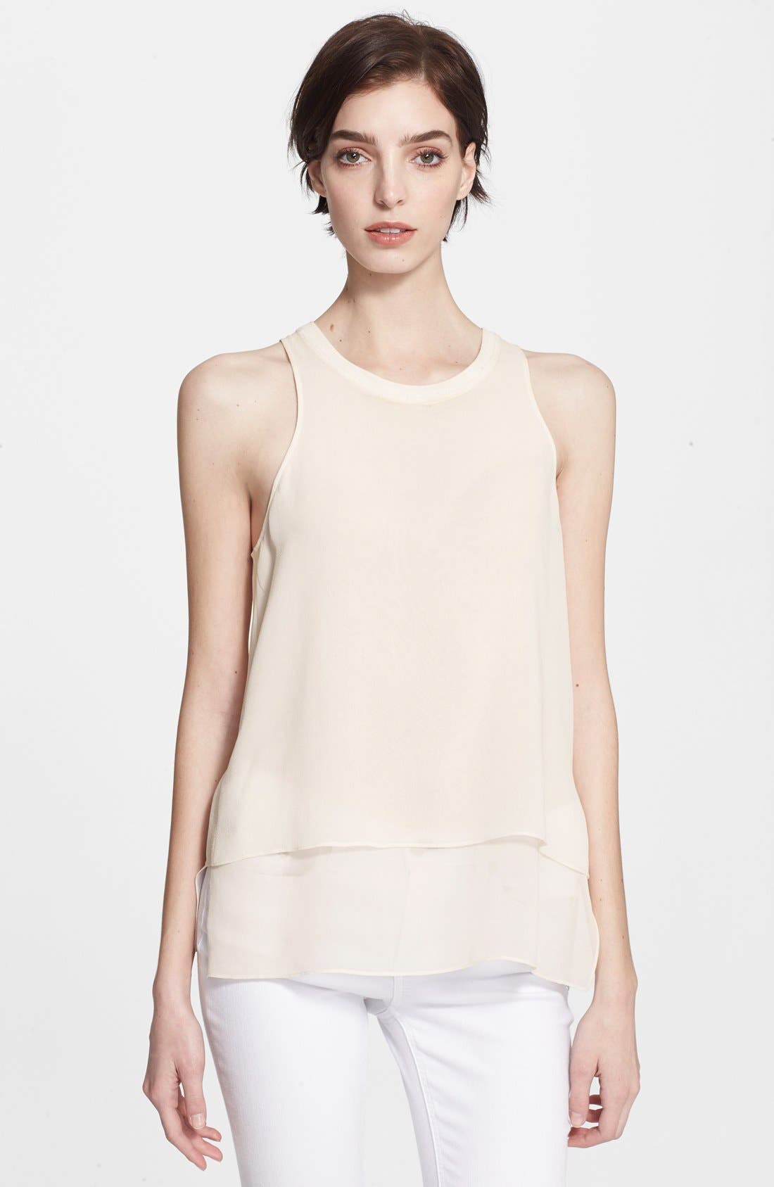silk georgette tank