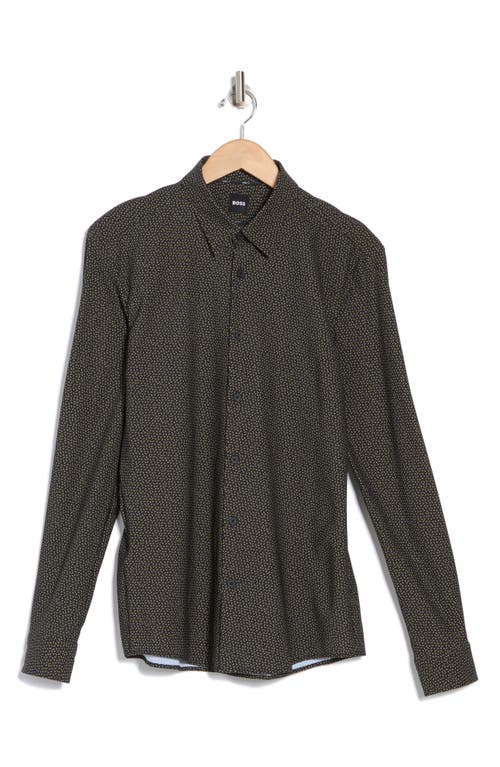 Hugo Boss Boss Roan Kent Button-up Shirt In Green