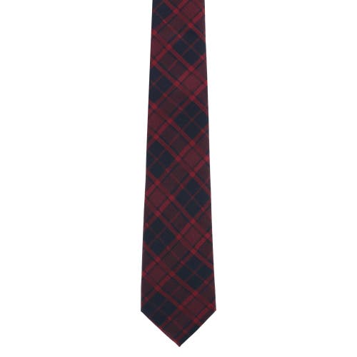 TRAFALGAR TRAFALGAR KINCADE RED BLACKWATCH PLAID SILK NECKTIE 