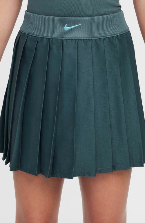 Shop Nike Kids' Sportswear Pleated Skirt In Vintage Green/green Frost