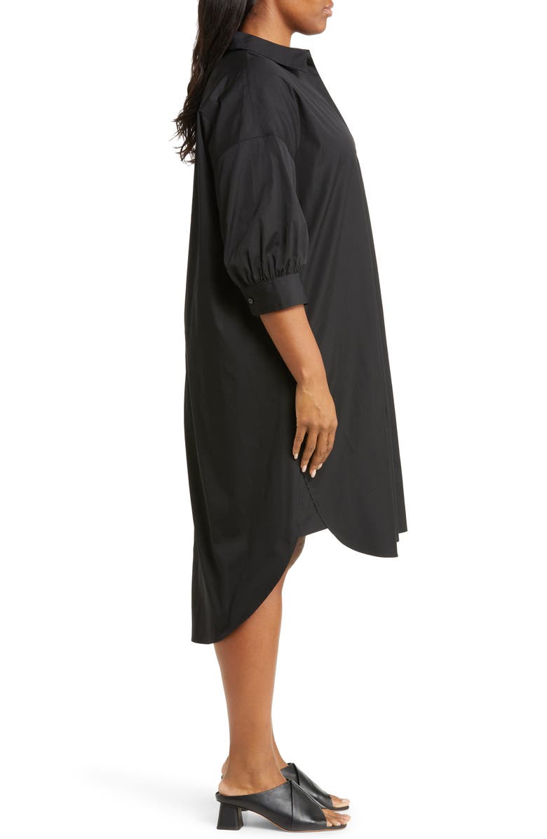 Nordstrom Oversize Cotton Poplin Midi Dress, Alternate, color, 