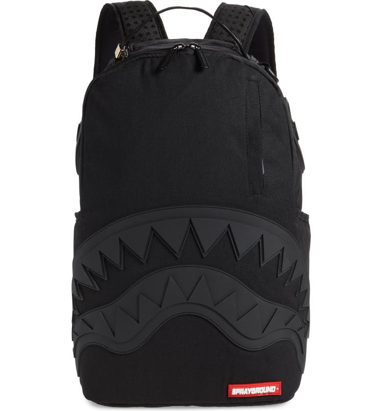 SPRAYGROUND Ghost Rubber Shark Black Backpack (Kids) | Nordstrom