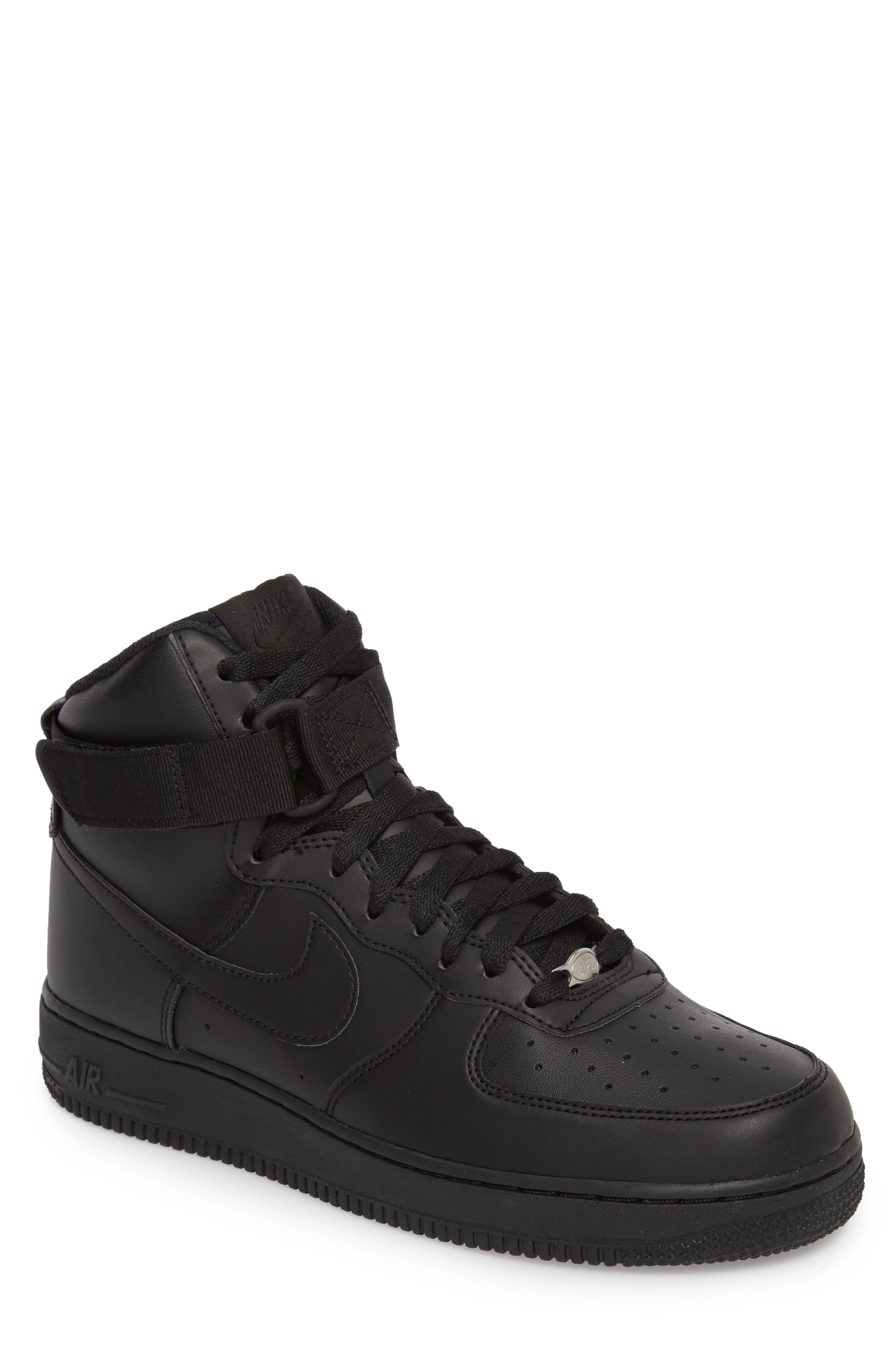 UPC 888409448032 product image for Men's Nike Air Force 1 High '07 Sneaker, Size 9.5 M - Black | upcitemdb.com