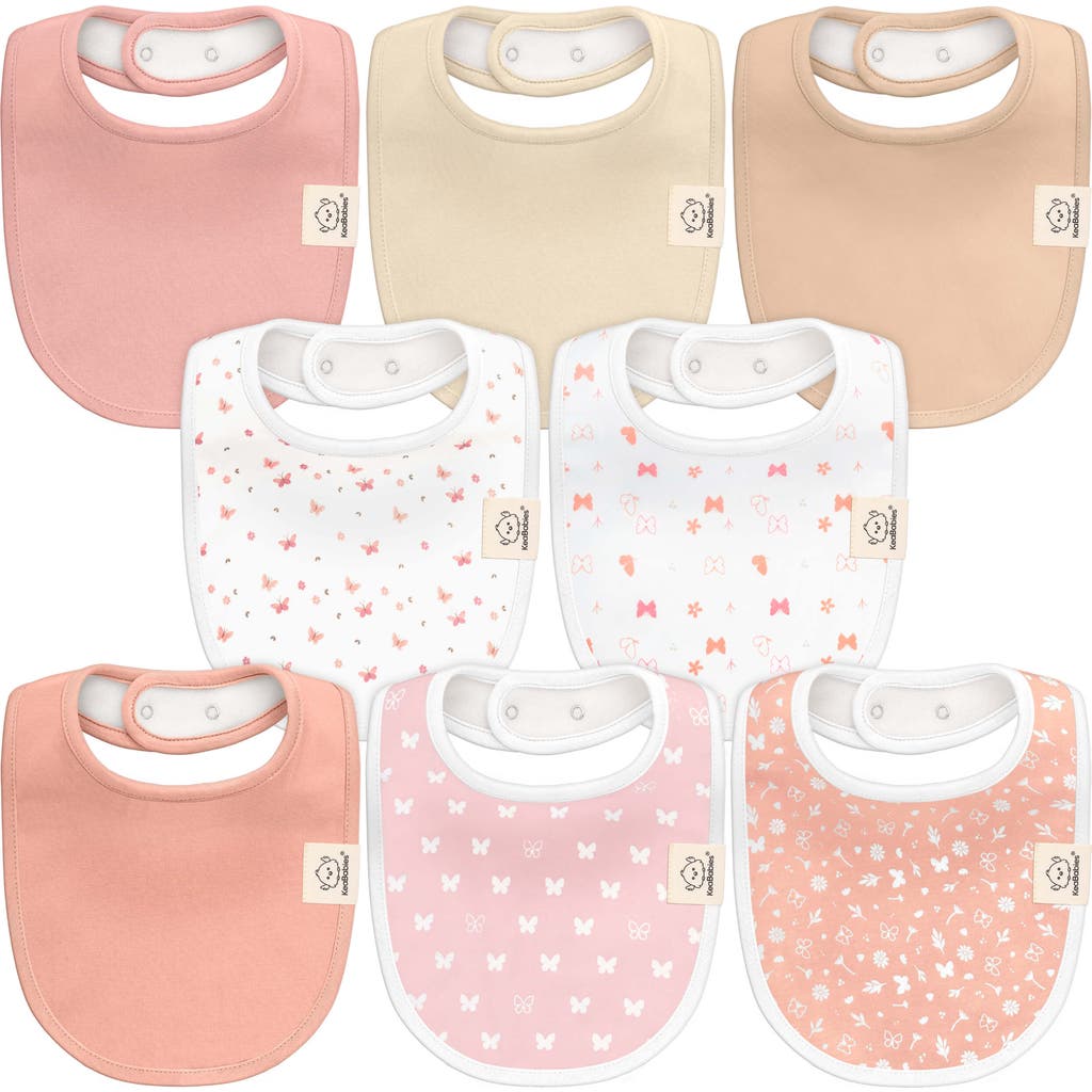 Keababies 8-pack Baby Drool Bibs In Butterflies