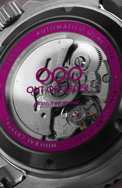 Out Of Order Quaranta Bracelet Watch, 40mm In Fuchsia