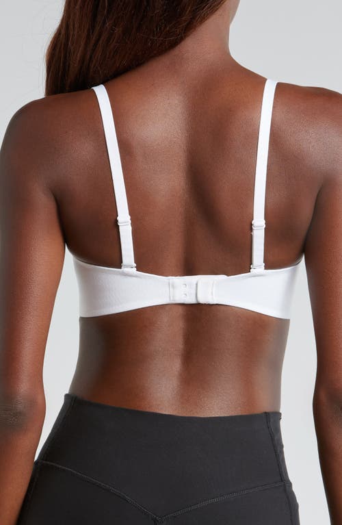 Shop Nike Alate Minimalist Dri-fit Padded Sports Bra In White/cool Grey