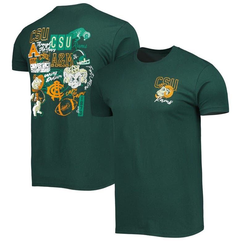 Shop Image One Green Colorado State Rams Through The Years T-shirt