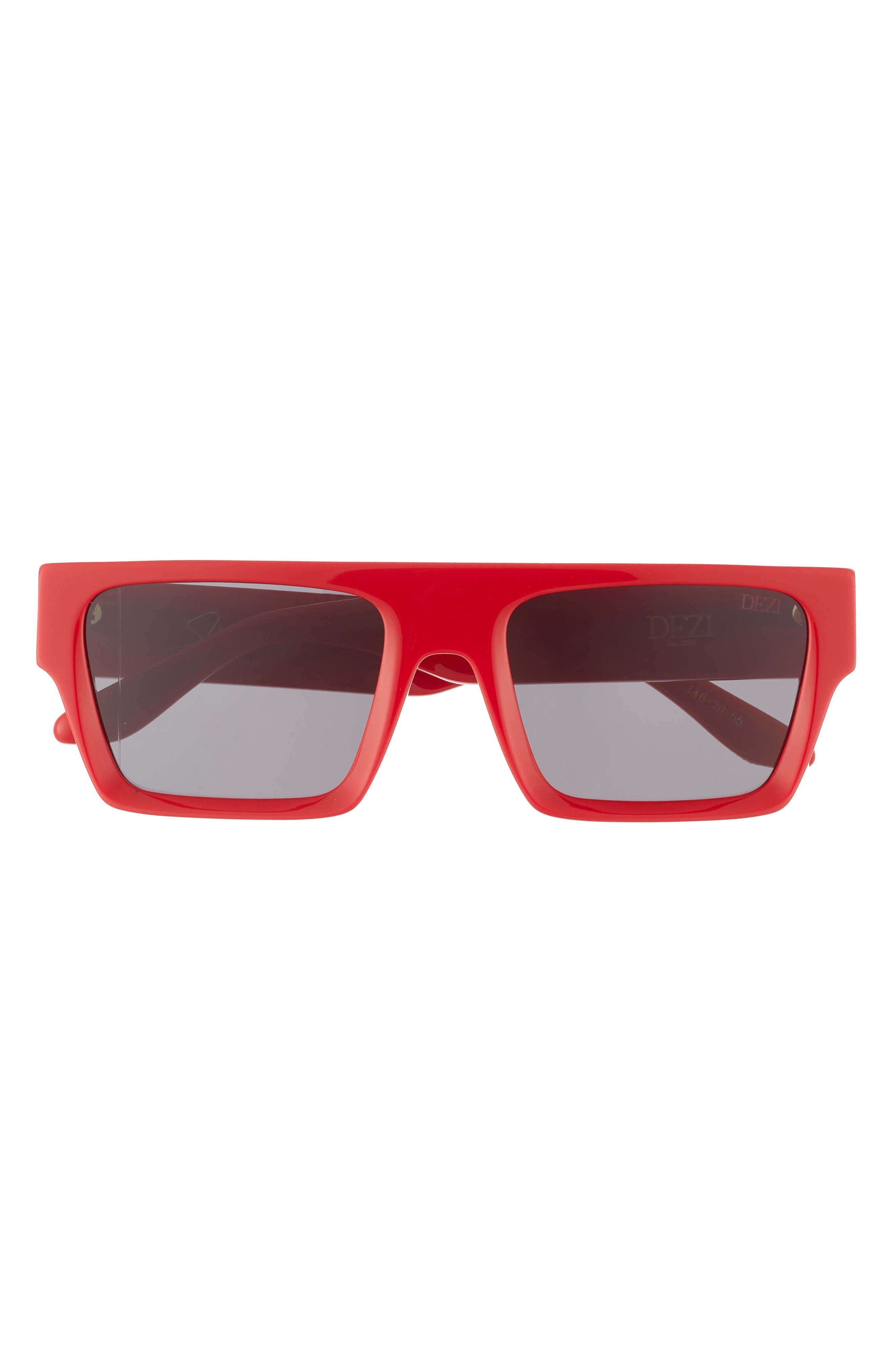 DEZI Slick 55mm Shield Sunglasses in Slick Cherry /Dark Smoke 