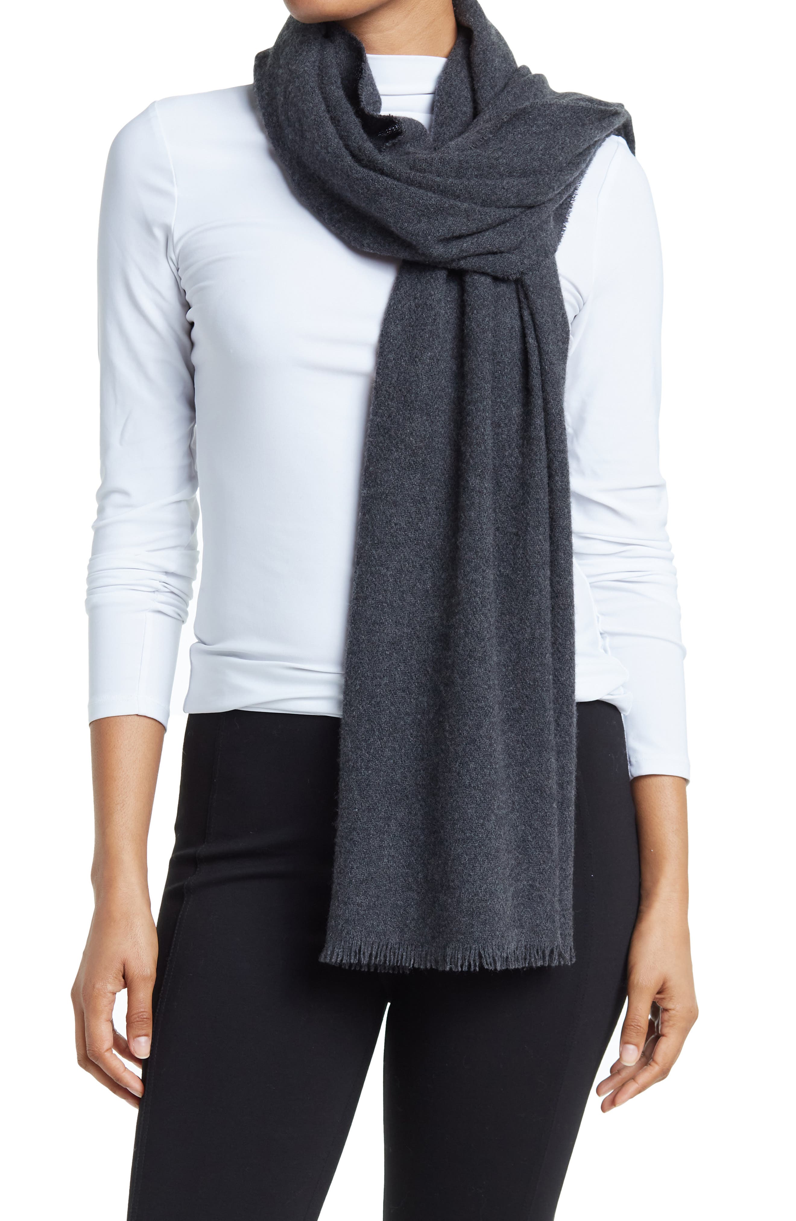 black cashmere scarves women's