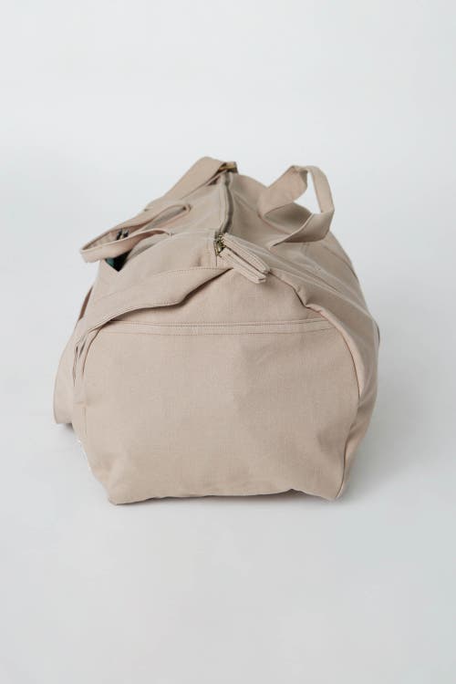 Shop Terra Thread Organic Cotton Duffle Bag In Sand Dune