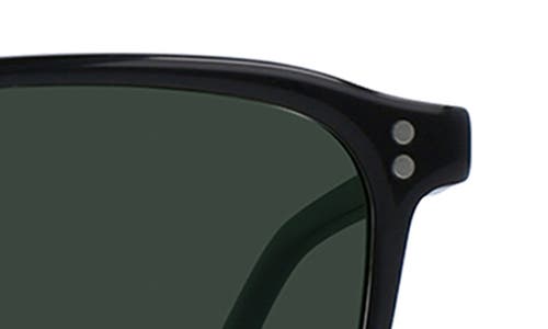 Shop Raen Wiley Polarized Square Sunglasses In Recycled Black/green Polar