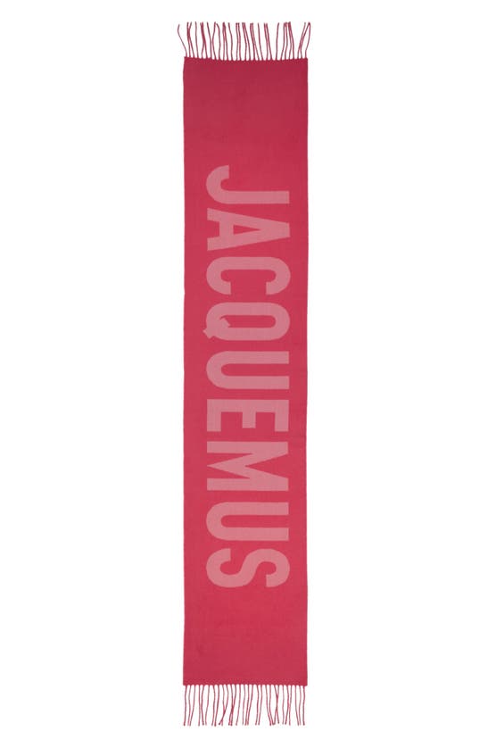 Jacquemus L'écharpe  Wool Scarf In 043 Multi-pink