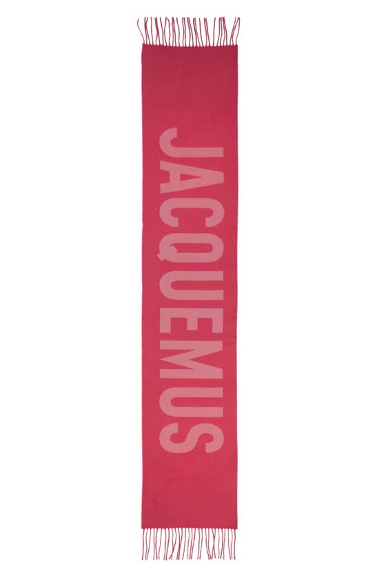 Jacquemus L'écharpe Wool Scarf In 043 Multi-pink