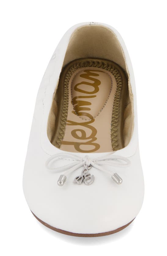 Shop Sam Edelman Kids' Felicia Ballet Flat In White