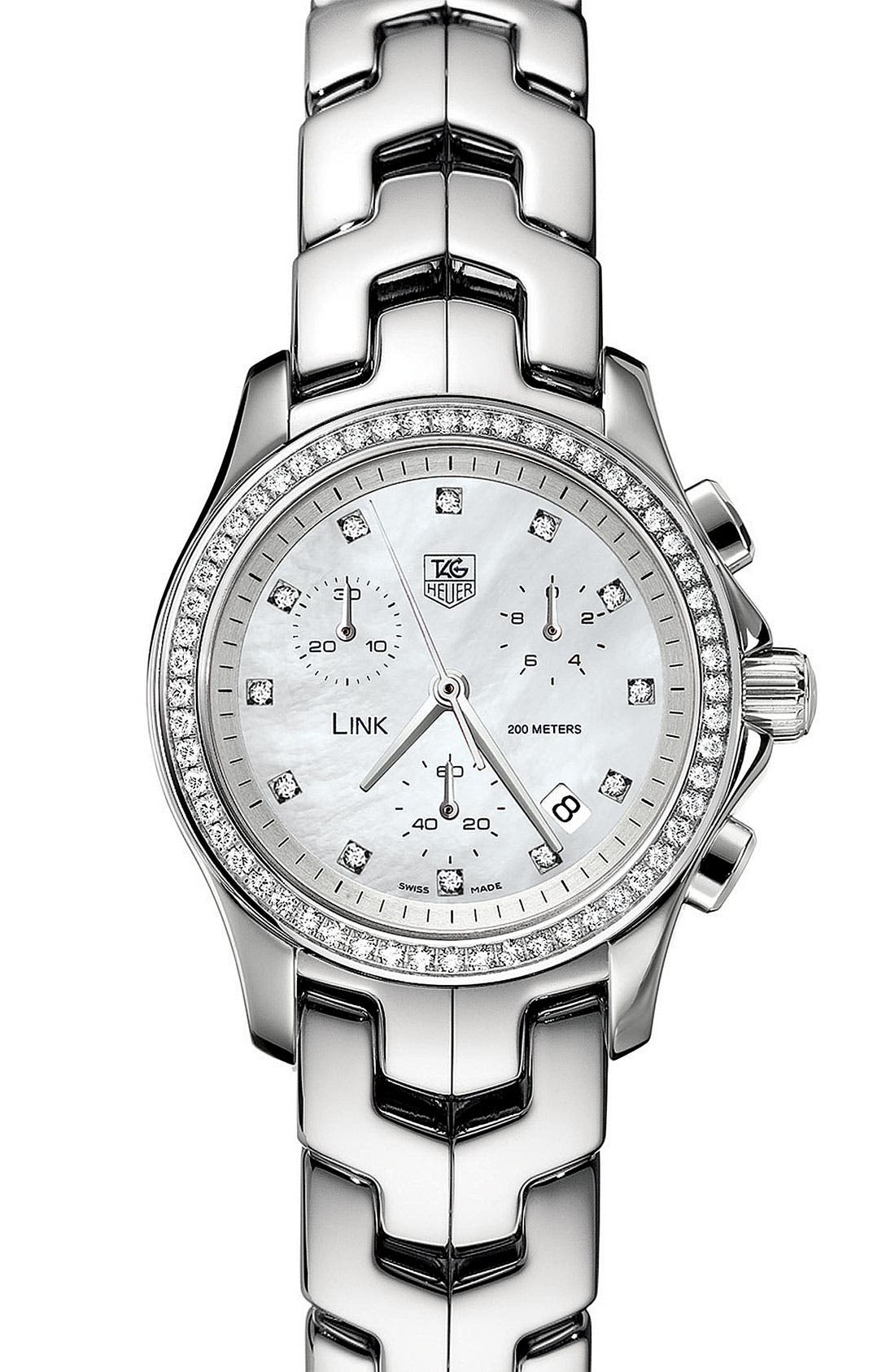 TAG Heuer 'Link' Ladies' Chronograph Watch Nordstrom