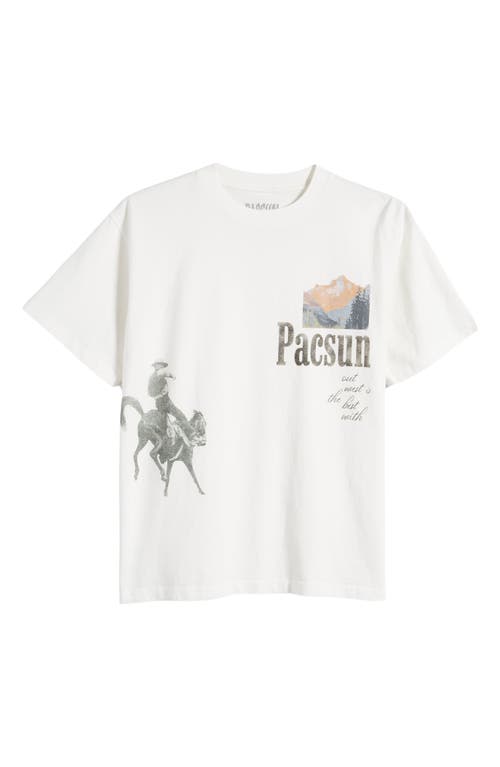 Pacsun Men's Out West T-Shirt in White - Size Small