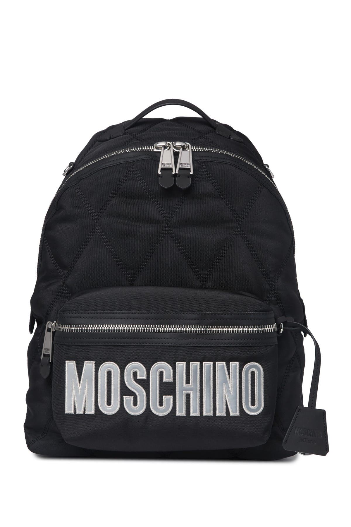 moschino quilted backpack
