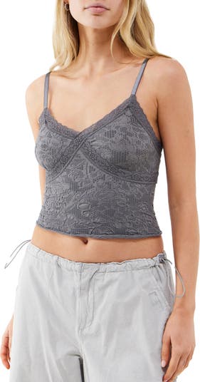Out From Under Contrast Lace Bralette - Blue L at Urban Outfitters, Compare