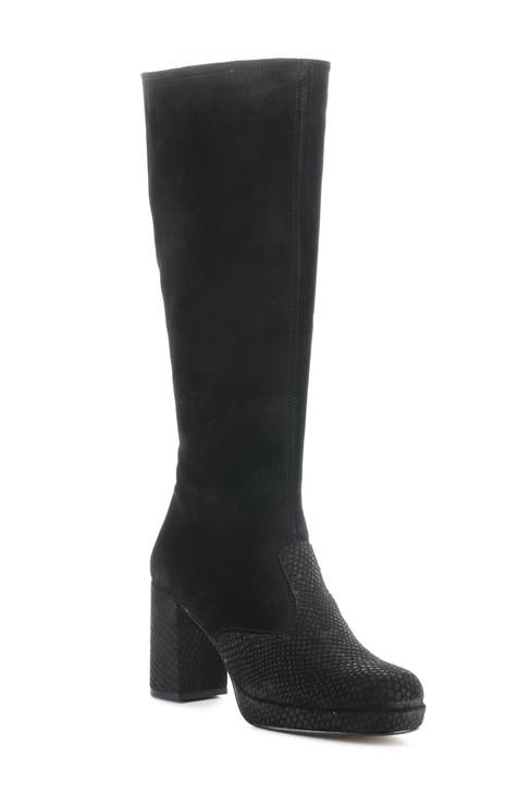 Fly london black knee high boots online